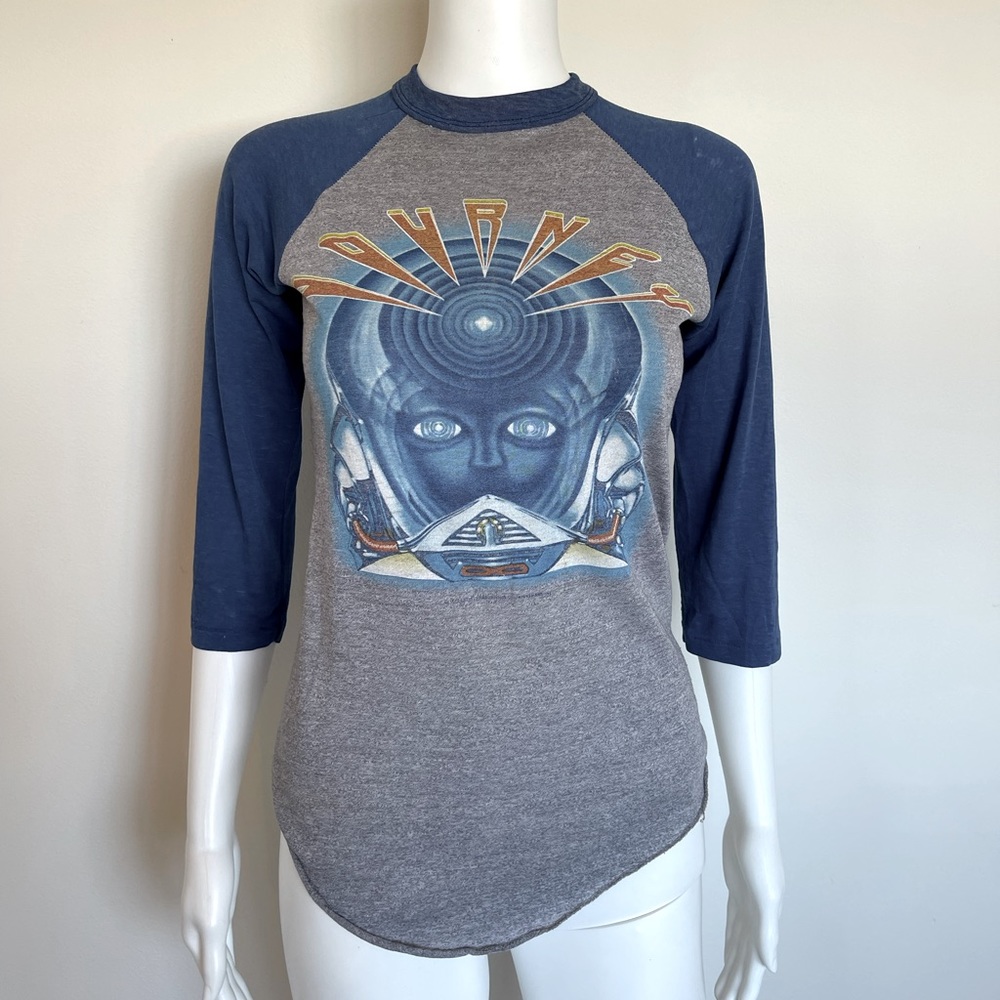 Vintage 1983 Journey Frontiers Tour Baseball T-Shirt